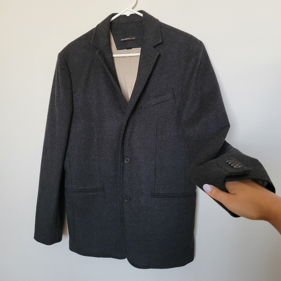 *SOLD* John Varvatos Basketweave Notch Lapel Wool Cashmere Suit Jacket Coat 40 - Picture 5 of 15